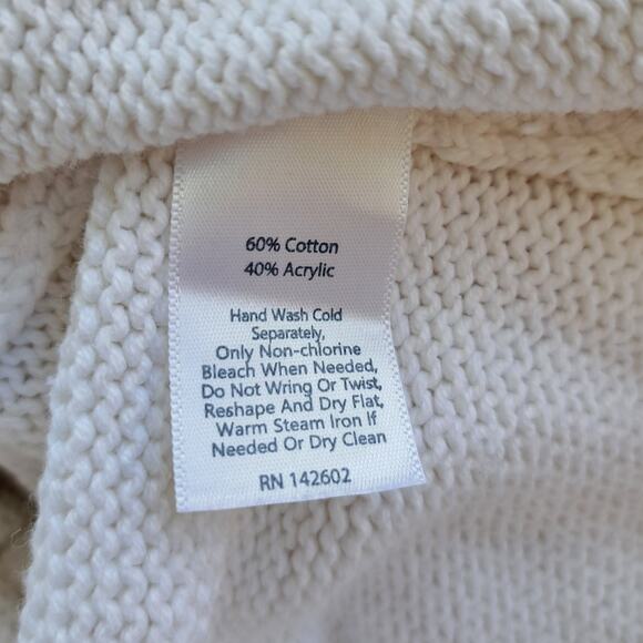 STS Sail to Sable Flag Intarsia Sweater XS White Preppy Americana - Picture 6 of 8